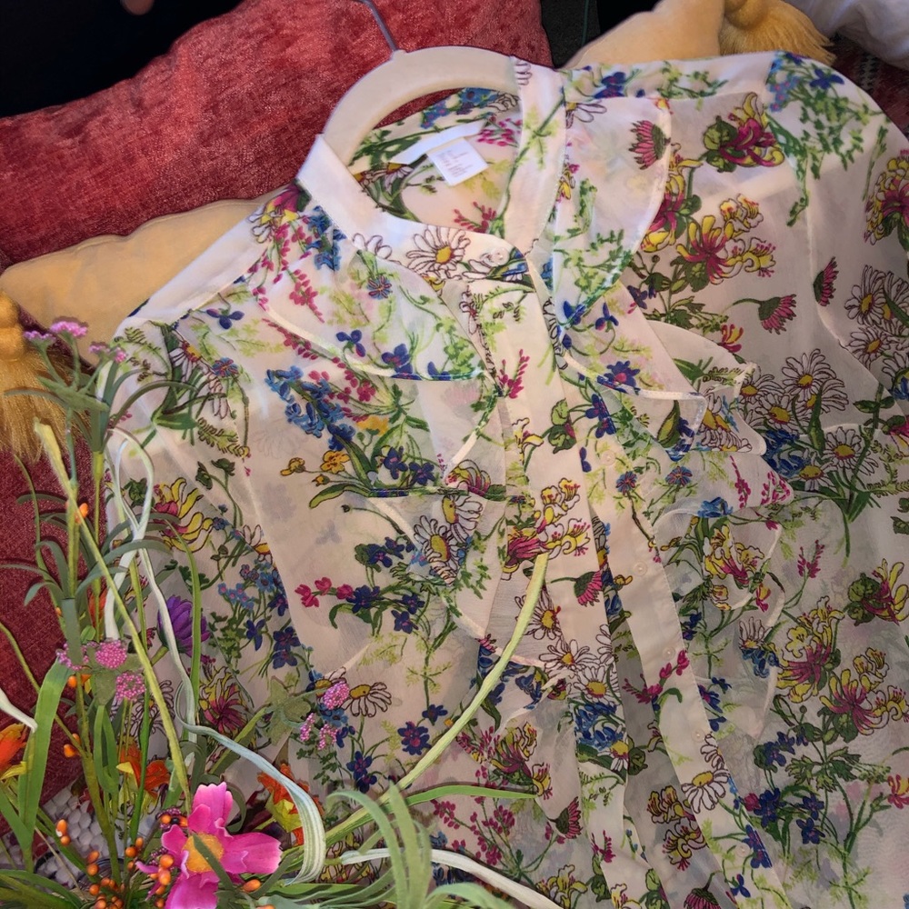HM floral blouse